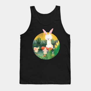 Bunny sharing food with mouse. Sharing is caring Tank Top